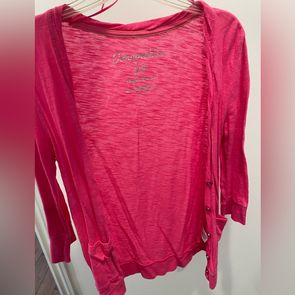 Aeropostale Pink Cardigan